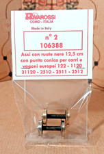 Assi con ruote nere 12,5 mm