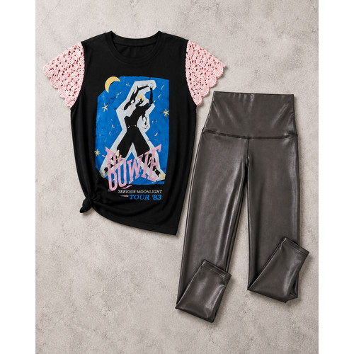 Leggings ecopelle - leggings,