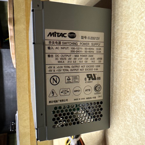 Mitac model 200 - mitac, x-200/12v