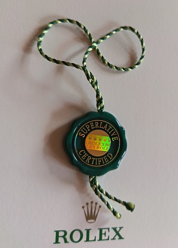 Genuine rolex green tag - green, only