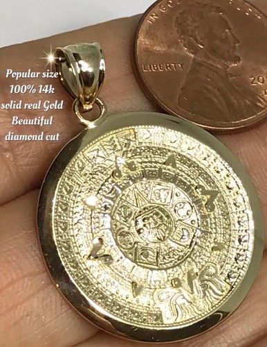 Ciondolo azteco oro 14k - , solido