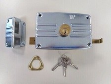 SERRATURA ISEO PER CANCELLO CANCELLETTO PEDONALE ZINCATA CON LEVETTA MANO SX E60