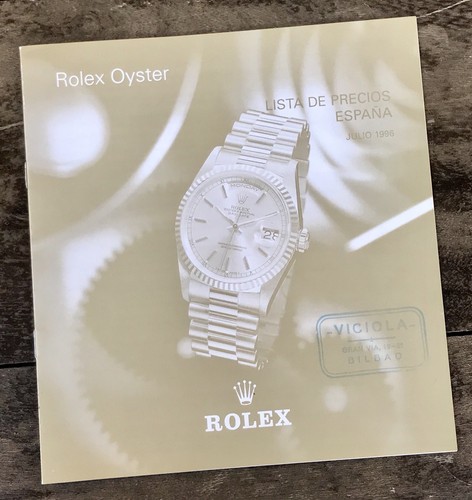 Rolex price list 1996 spain - list,