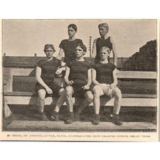 The Penn Charter Scuola Relè Team-Mead De Armond Little 1897 Clipping SAJ1-7