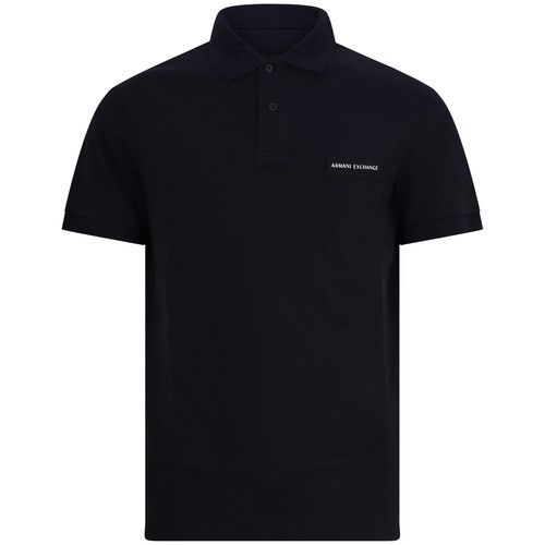 Armani exchange polo blu con - -,