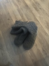 UGG Grey Cable Knit Tall Boots