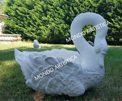 Cigno statua vaso portafiori - statua,