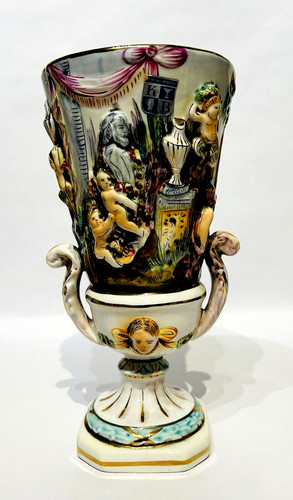 Vaso vintage capodimonte - vaso,