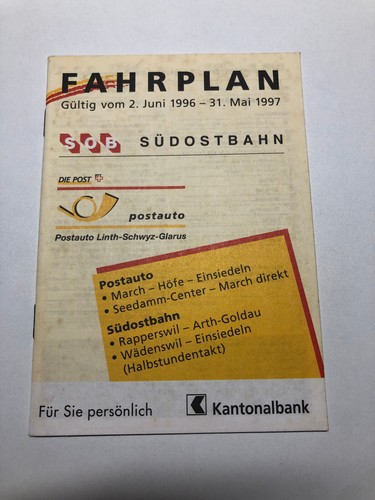 Sob sudosbahn swiss 1996 - sob,