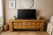 Solid Wood TV Stand with