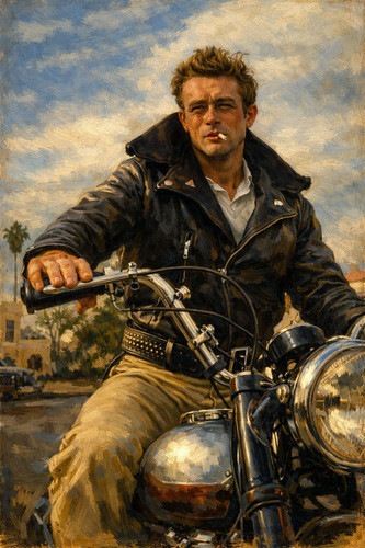 Poster quadro ribelle moto