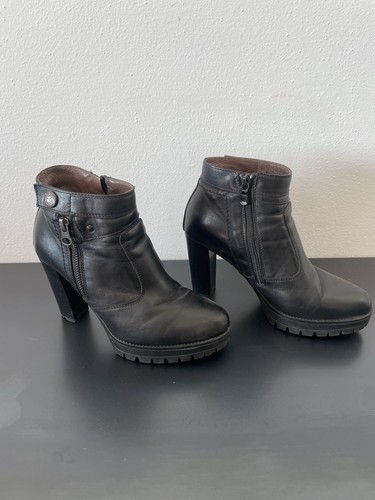 Tronchetti pelle nera nero - nera,