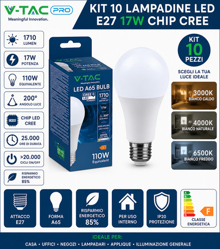 Lampadine led e27 17w - lampadine,