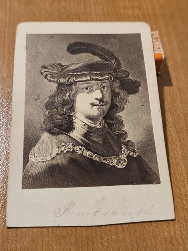 Cdv foto rembrandt van - foto,