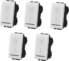 5 Pezzi 0-1 Frutti Interruttori Bipolare 2P 16A Compatibile LIVING LIGHT