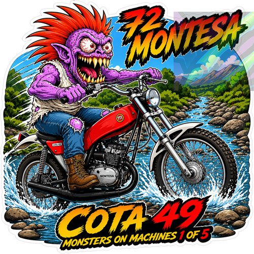 Adesivo montesa cota - adesivo, 49