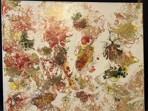 Quadro astratto acrilico - , su