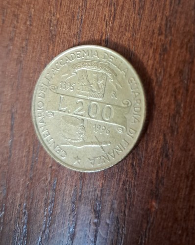 Moneta lire 200 accademia - da,