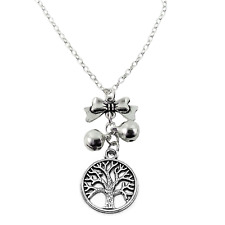 Collana Lunga CHIAMA ANGELI con ciondolo ALBERO DELLA VITA Argento Mamma Donna