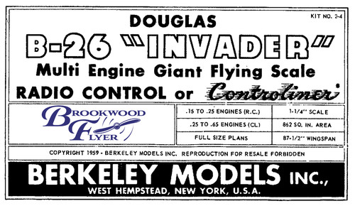 Invader berkeley kit - b-26,
