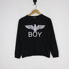 Felpa Boy London Taglia S Donna Logo Comodo Cotone Pratico Casual Nero Woman