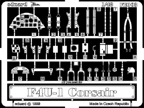 Eduard fe103 f4u - fe103, 1/48
