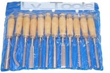 SET 12pz SCALPELLI PER LEGNO