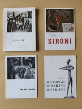 lotto 4 cataloghi MARIO SIRONI