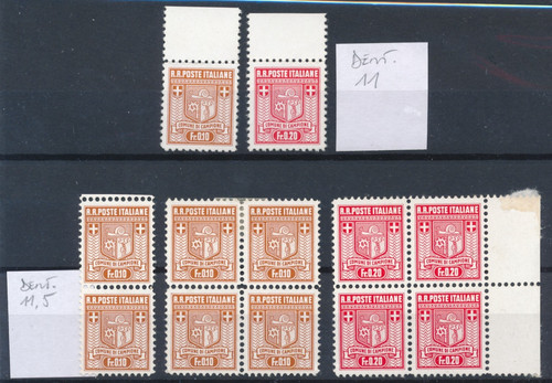 1944 emissioni locali campione - 1944,
