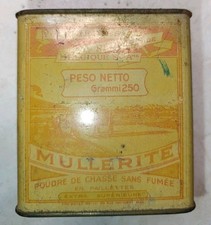  Scatola Latta polvere da sparo Caccia MULLERITE Vuota 250Gr