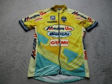 Maglia ciclismo vintage Santini Mercatone Uno Bianchi Pro Team uomo XXL Italia