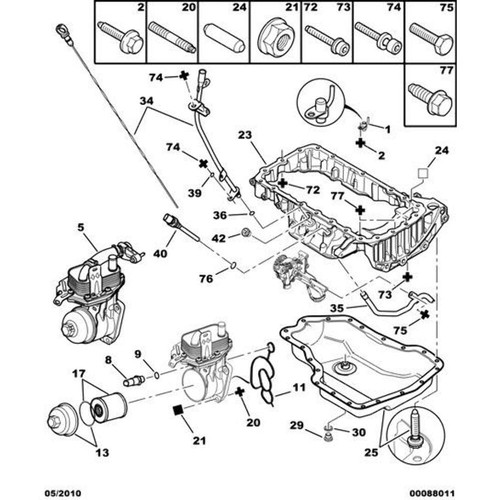 Guarnizione rame citroen - -,