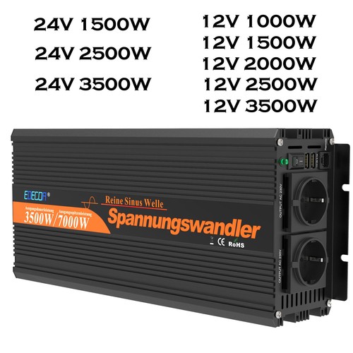 Inverter 12v 24v 230v onda - 12v,