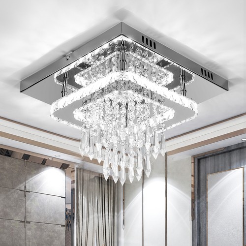 Plafoniera cristallo led - plafoniera,