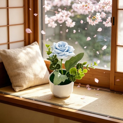 Rose artificiali vaso in - vaso,