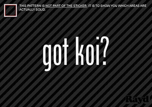 Got koi adesivo - got,