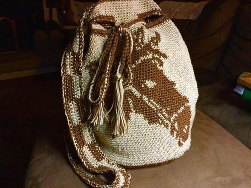 Borsa estiva cotone fatta a - ,