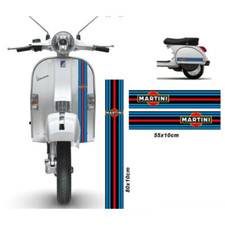Fasce adesive Martini compatibili per vespa scooter fasce stickers decalcomanie
