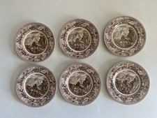 Sei piatti da dolce Inglesi d’epoca diametro 16 cm