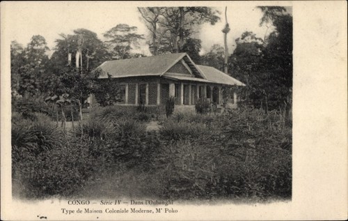 Cartolina oubanghi congo - cartolina,