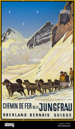 Affiche poster jungfrau suisse - poster,