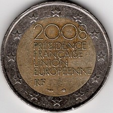 Moneta euro 2008 francia - moneta,