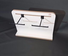 ESPOSITORE DA BANCO AUTOPORTANTE BIANCO COMPLETO DI GANCI A T cm.46L x15PR H33,5