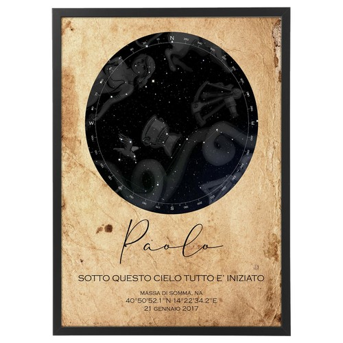Mappa stellare personalizzata - mappa,