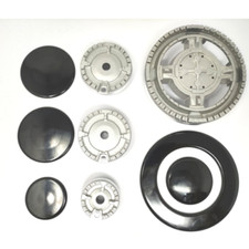  SPARTIFIAMMA CUCINA FRANKE KIT 4 BRUCIATORI PIATTELLI 3 FUOCHI +TRIPLA CORONA 