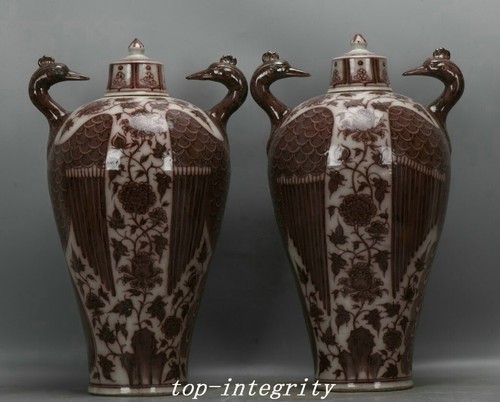 Coppia vaso bottiglia prugna