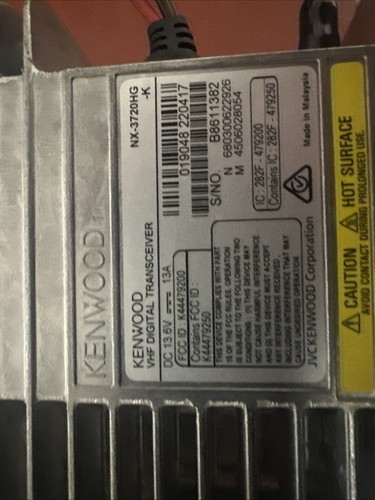 Kenwood 3720hg radio - kenwood,