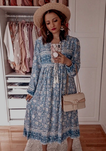 Splendido maxi abito blu - ☆splendido,
