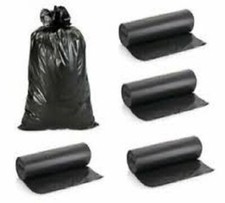 4 ROTOLI DA 1Kg Sacchi Neri Spazzatura TIPO PESANTE - Buste Immondizia