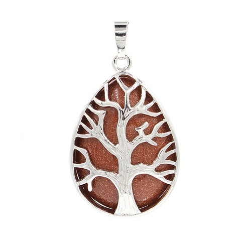 Collana con ciondolo pietra